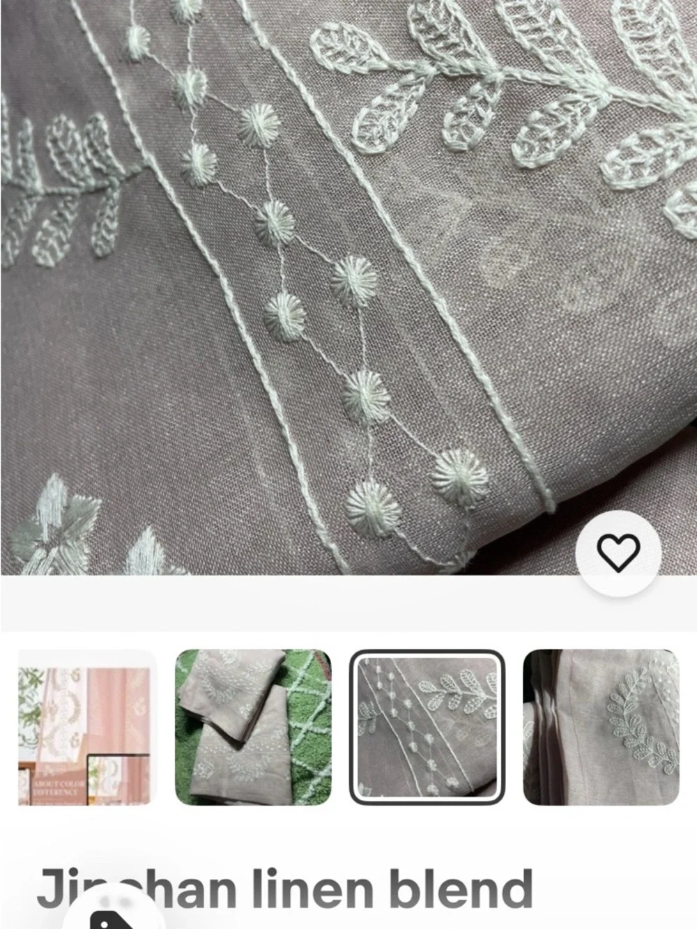 Light-Filtering Sheer Window Panel Pair in Blush Pink Boho
